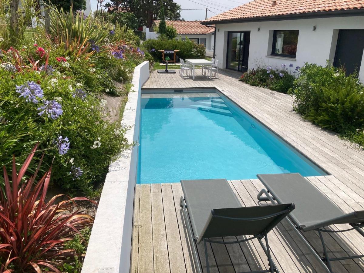 Maison 4 étoiles avec piscine vue sur mer et plage à pied San Juan de Luz Exterior foto